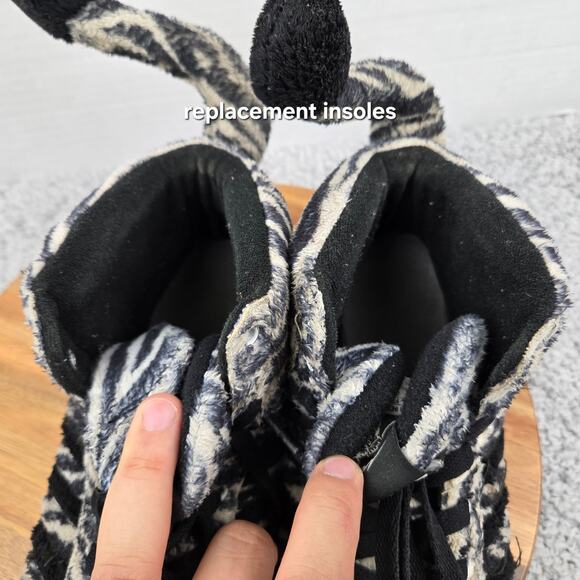 Adidas JS Jeremy Scott Men 9 Zebra Black White Casual Lifestyle High Top Sneaker - Picture 14 of 15